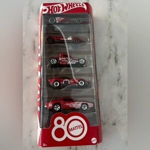 Hot Wheels Mattel Red Racing Car Collection 80 Years special edition New